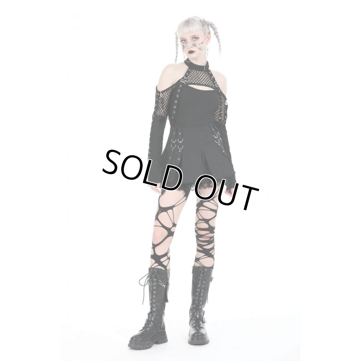 画像7: Punk locomotive net cutout tops / トップス【DARK IN LOVE】 (7)