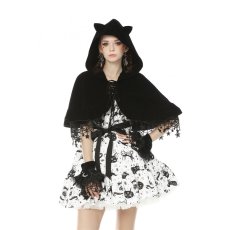 画像5: Lolita night cat star cape / ケープ【DARK IN LOVE】 (5)