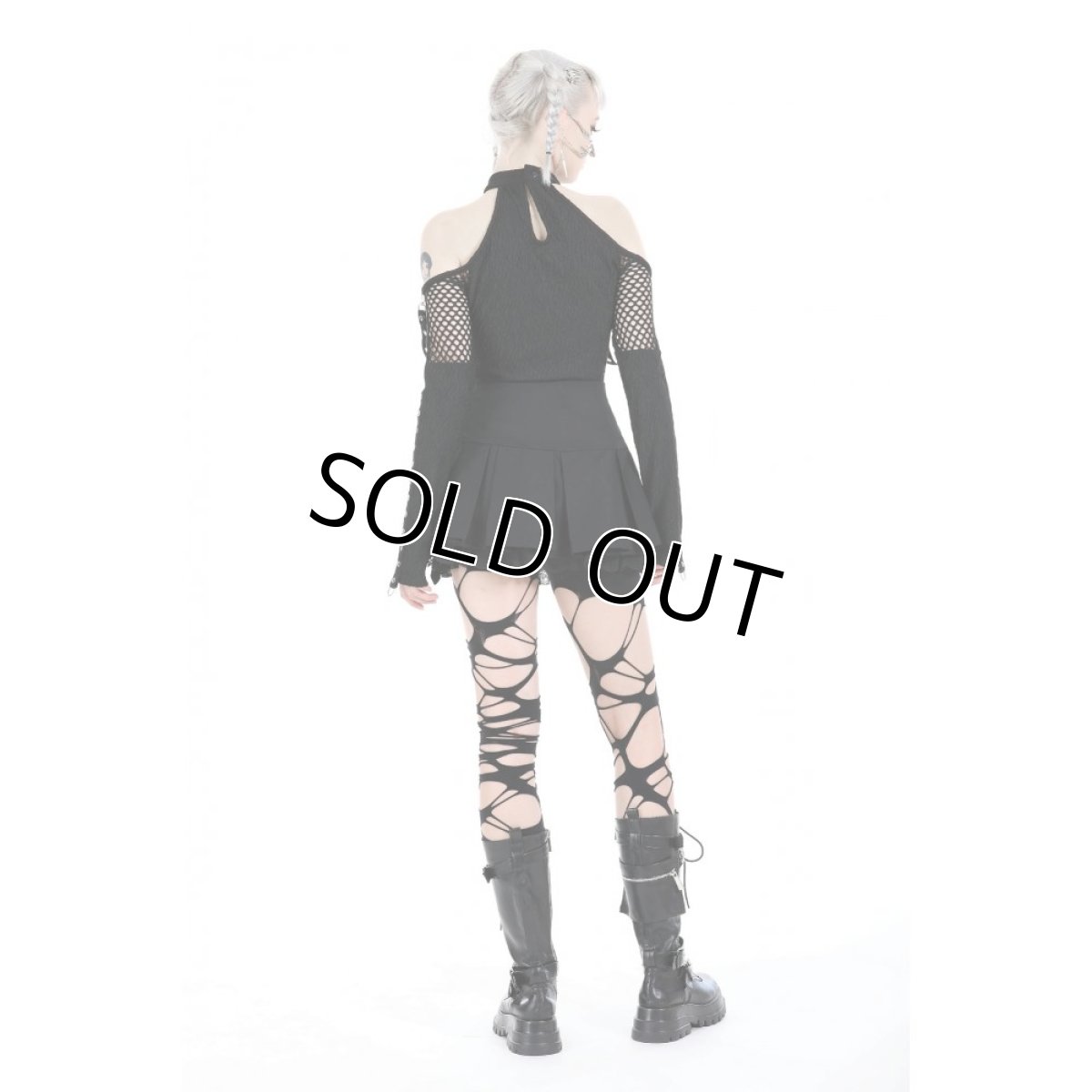 画像10: Punk locomotive net cutout tops / トップス【DARK IN LOVE】 (10)