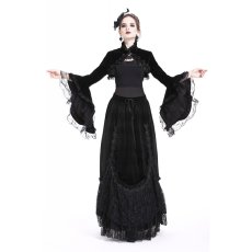 画像6: Gorgeous gothic horn sleeve velvet capelet / ボレロ【DARK IN LOVE】 (6)