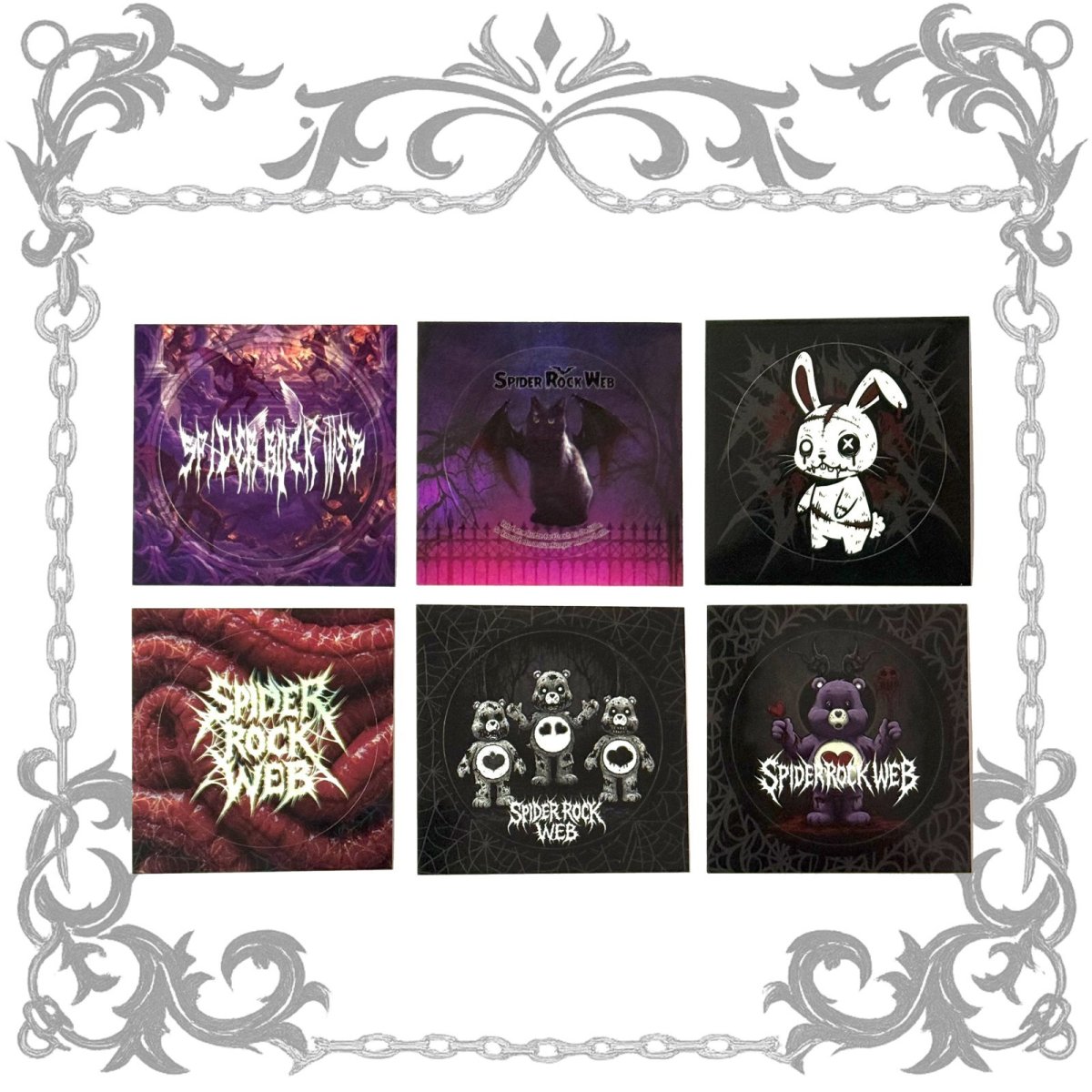 画像2: SRWオリジナルステッカー 6種セット【Spider Rock Web】 (2)