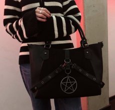 画像13: IN OBLIVION WE TRUST TOTE BAG / ハンドバッグ【Banned Apparel】 (13)
