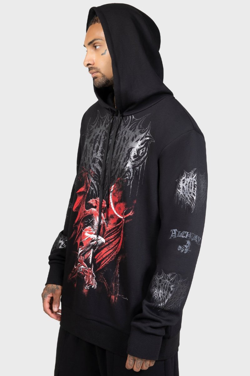 画像7: 【Mens】Cusp Of Bathory Hoodie / 蝙蝠伯爵夫人  / パーカー【KILL STAR x ALCHEMY】 (7)