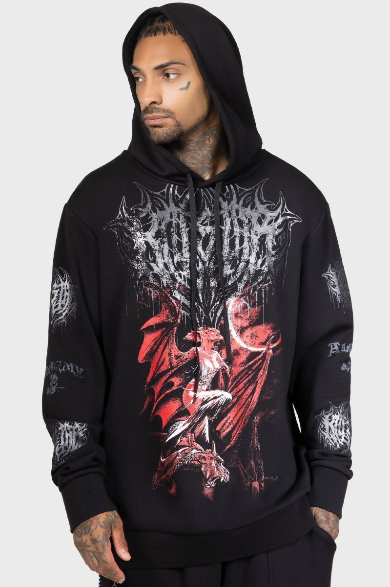 画像5: 【Mens】Cusp Of Bathory Hoodie / 蝙蝠伯爵夫人  / パーカー【KILL STAR x ALCHEMY】 (5)