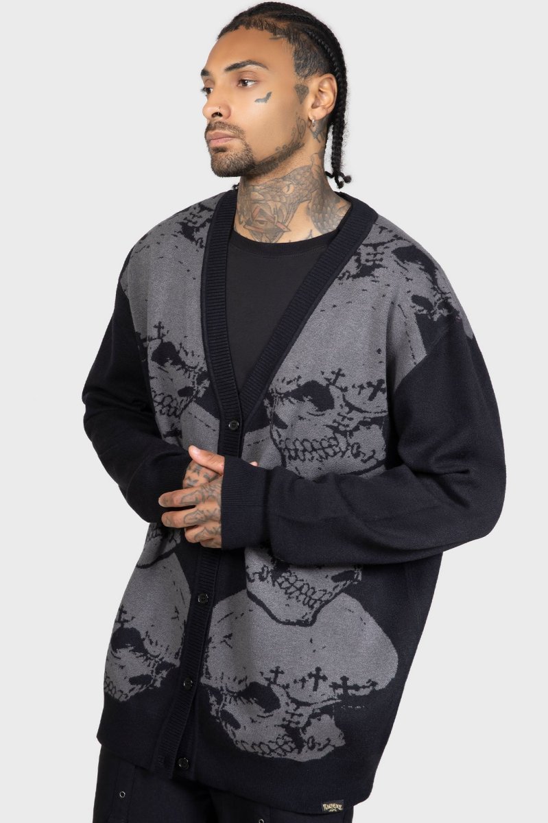 画像7: Headstone / 墓碑 / ニットカーディガン【KILL STAR x ALCHEMY】 (7)