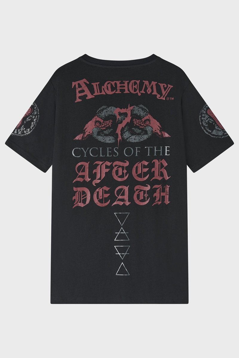 画像2: 【Mens】After Death Cycles / 魂の循環 / Tシャツ【KILL STAR x ALCHEMY】 (2)
