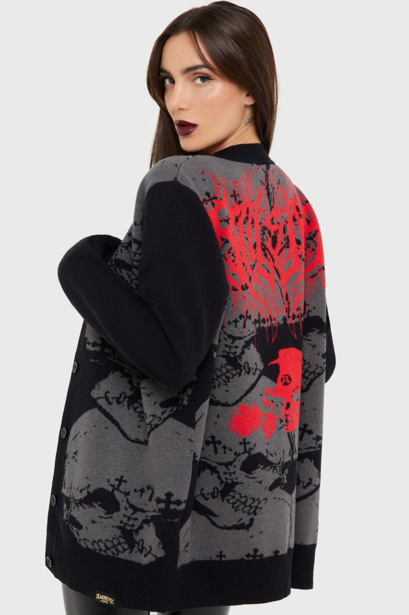 画像5: Headstone / 墓碑 / ニットカーディガン【KILL STAR x ALCHEMY】 (5)