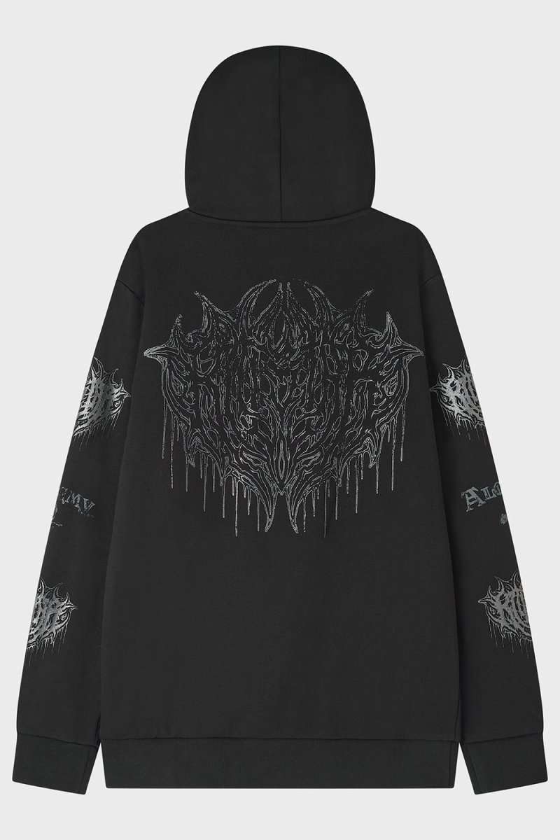 画像2: 【Mens】Cusp Of Bathory Hoodie / 蝙蝠伯爵夫人  / パーカー【KILL STAR x ALCHEMY】 (2)