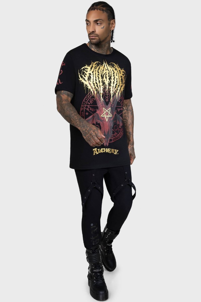 画像8: 【Mens】Baphomet Zisurrû / 魔除けのバフォメット / Tシャツ【KILL STAR x ALCHEMY】 (8)