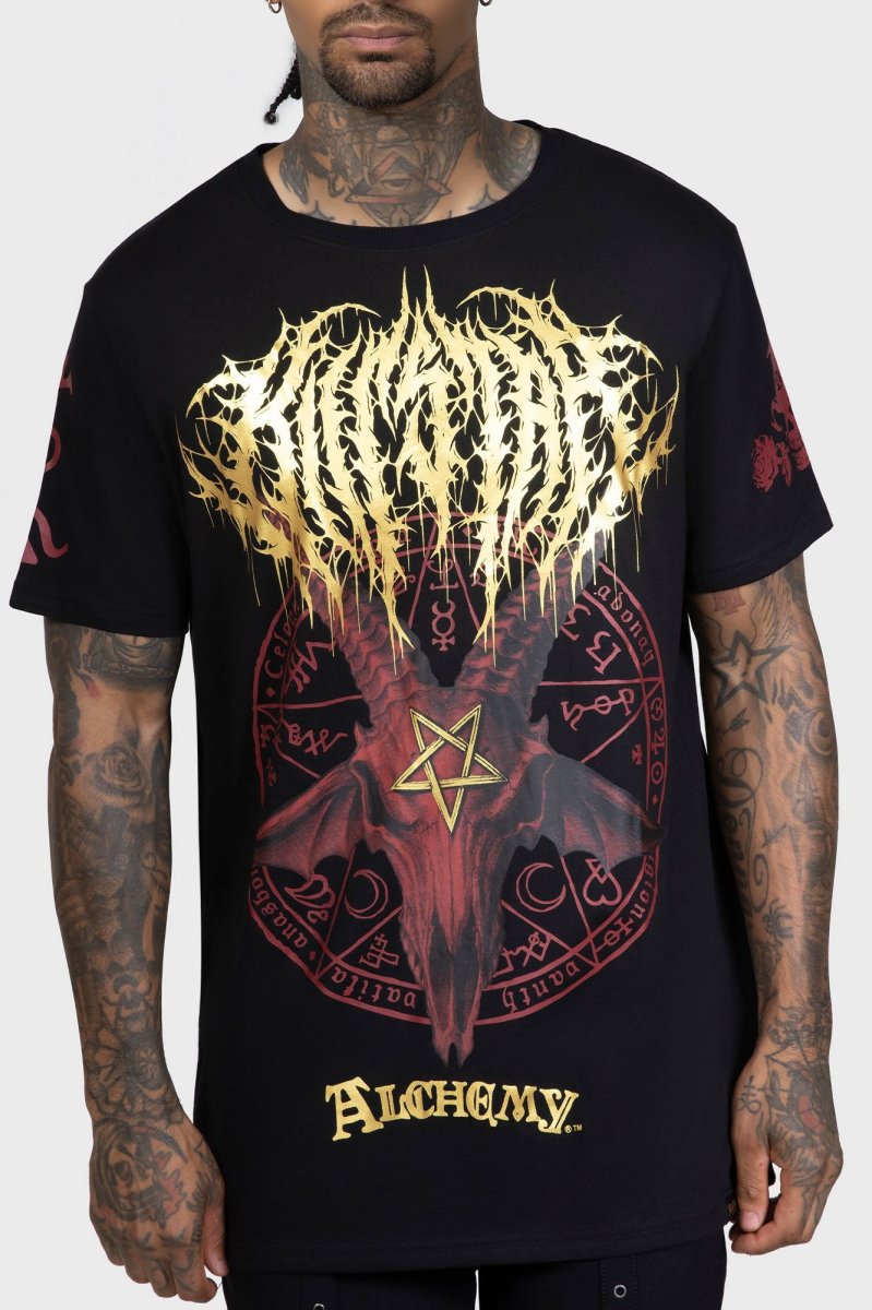 画像5: 【Mens】Baphomet Zisurrû / 魔除けのバフォメット / Tシャツ【KILL STAR x ALCHEMY】 (5)