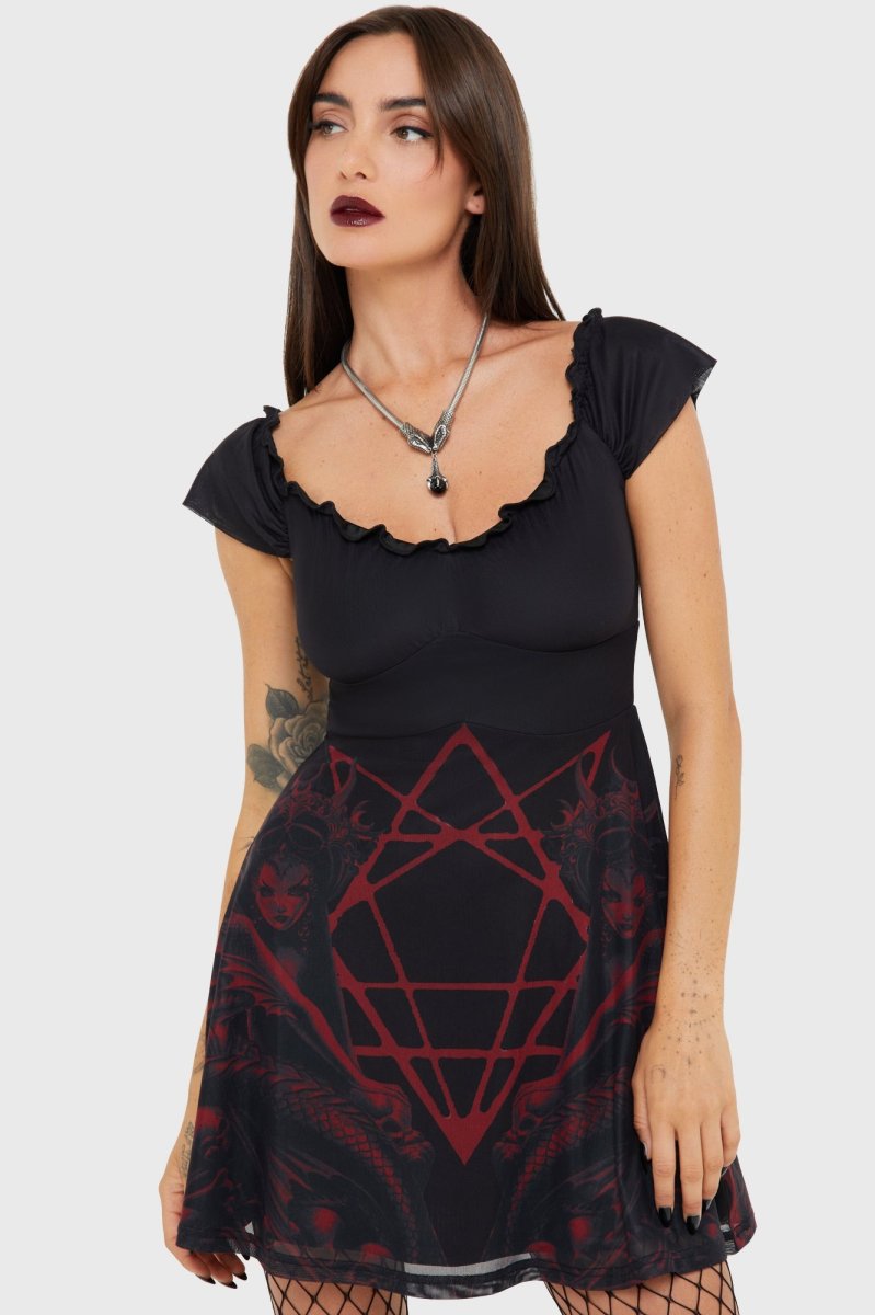 画像4: Atargatis Mini Dress / 深海の女神 / ワンピース【KILL STAR x ALCHEMY】 (4)