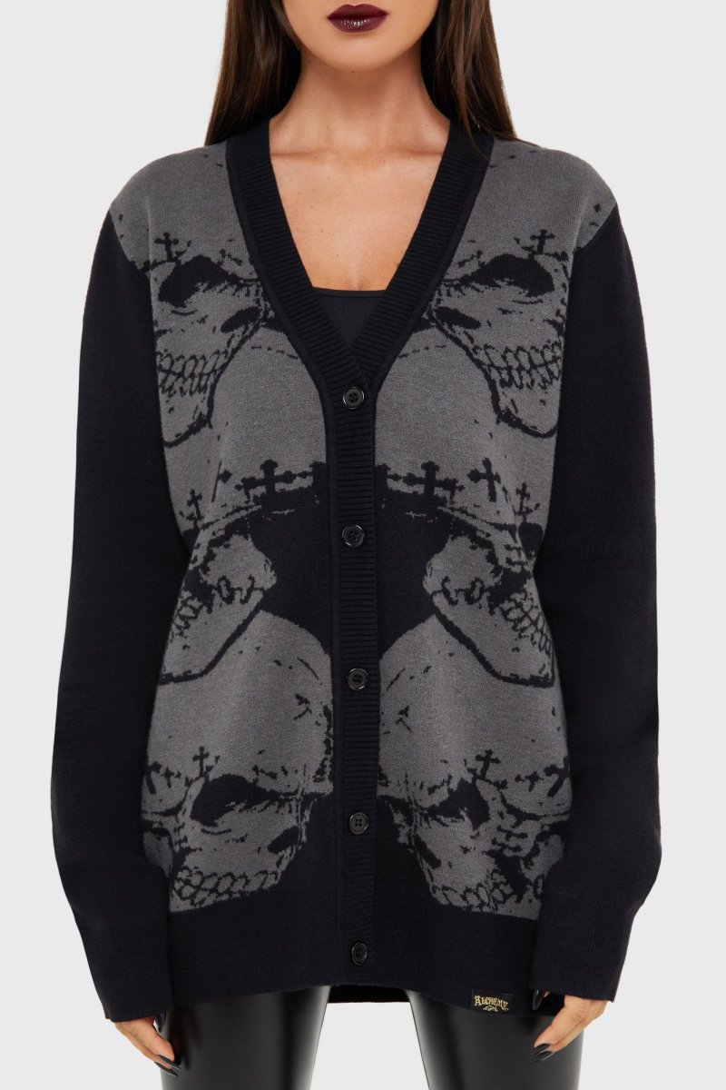 画像3: Headstone / 墓碑 / ニットカーディガン【KILL STAR x ALCHEMY】 (3)