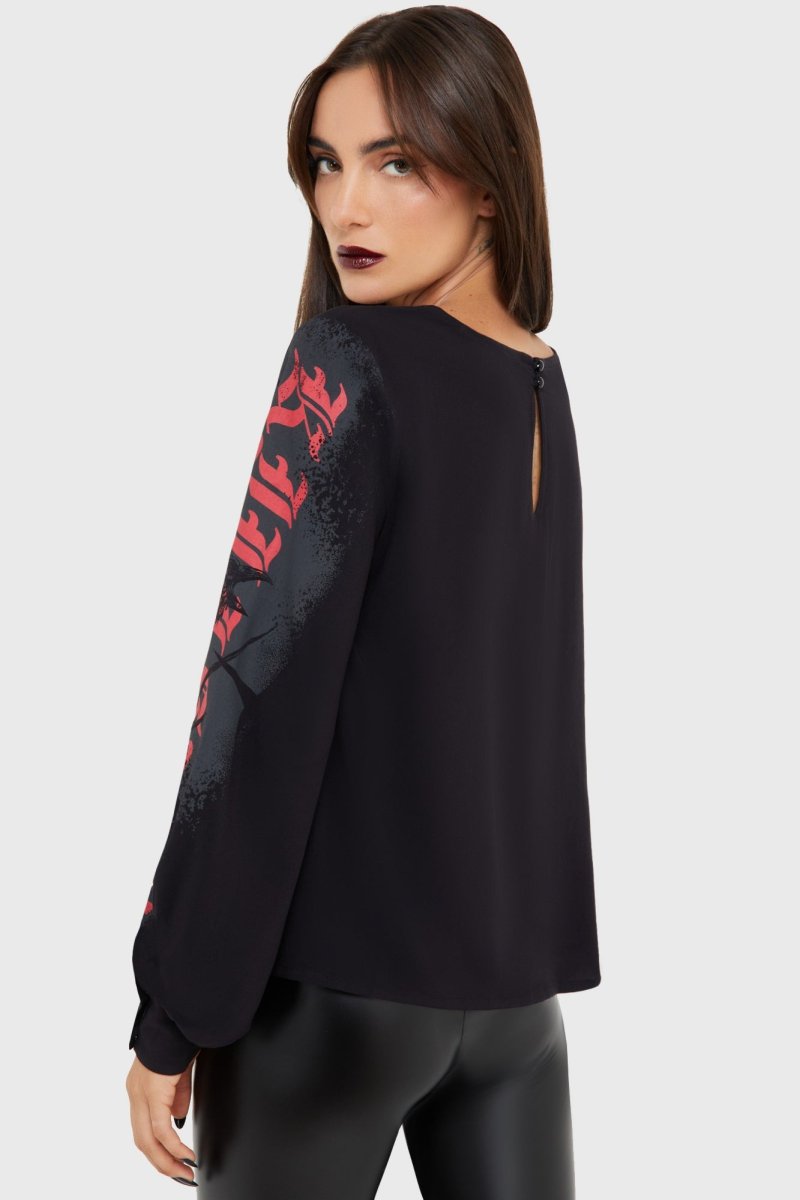 画像6: Mórrígan Moon Long Sleeve Top / モリガンムーン / トップス【KILL STAR x ALCHEMY】 (6)