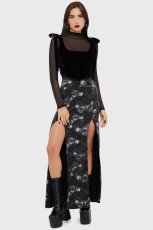 画像2: Spidrasica's Web Maxi Skirt / 蛾と蜘蛛の巣 / スカート【KILL STAR x ALCHEMY】 (2)