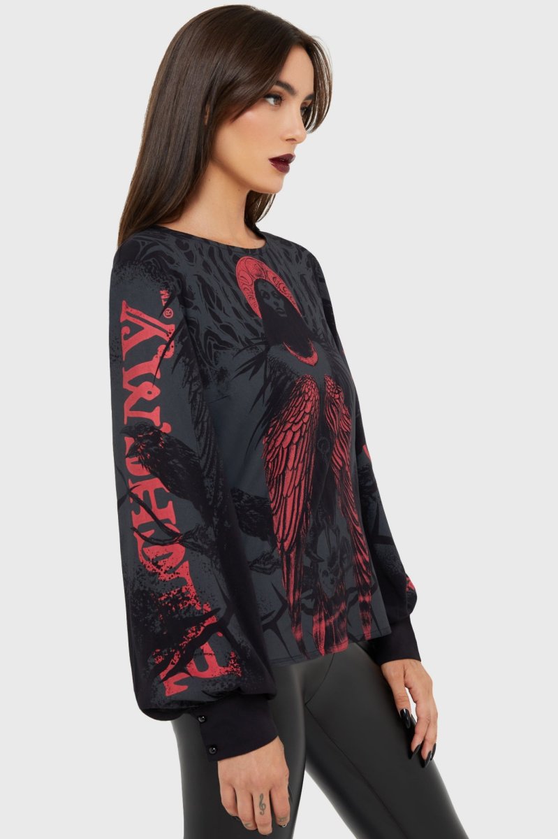 画像5: Mórrígan Moon Long Sleeve Top / モリガンムーン / トップス【KILL STAR x ALCHEMY】 (5)