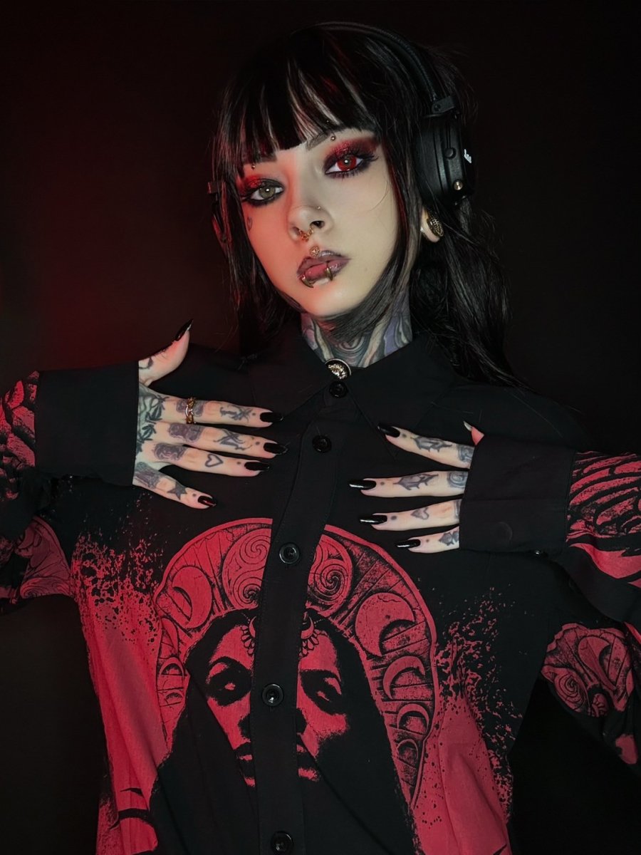 画像10: Mórrígan Moon / モリガンムーン / シャツ【KILL STAR x ALCHEMY】 (10)