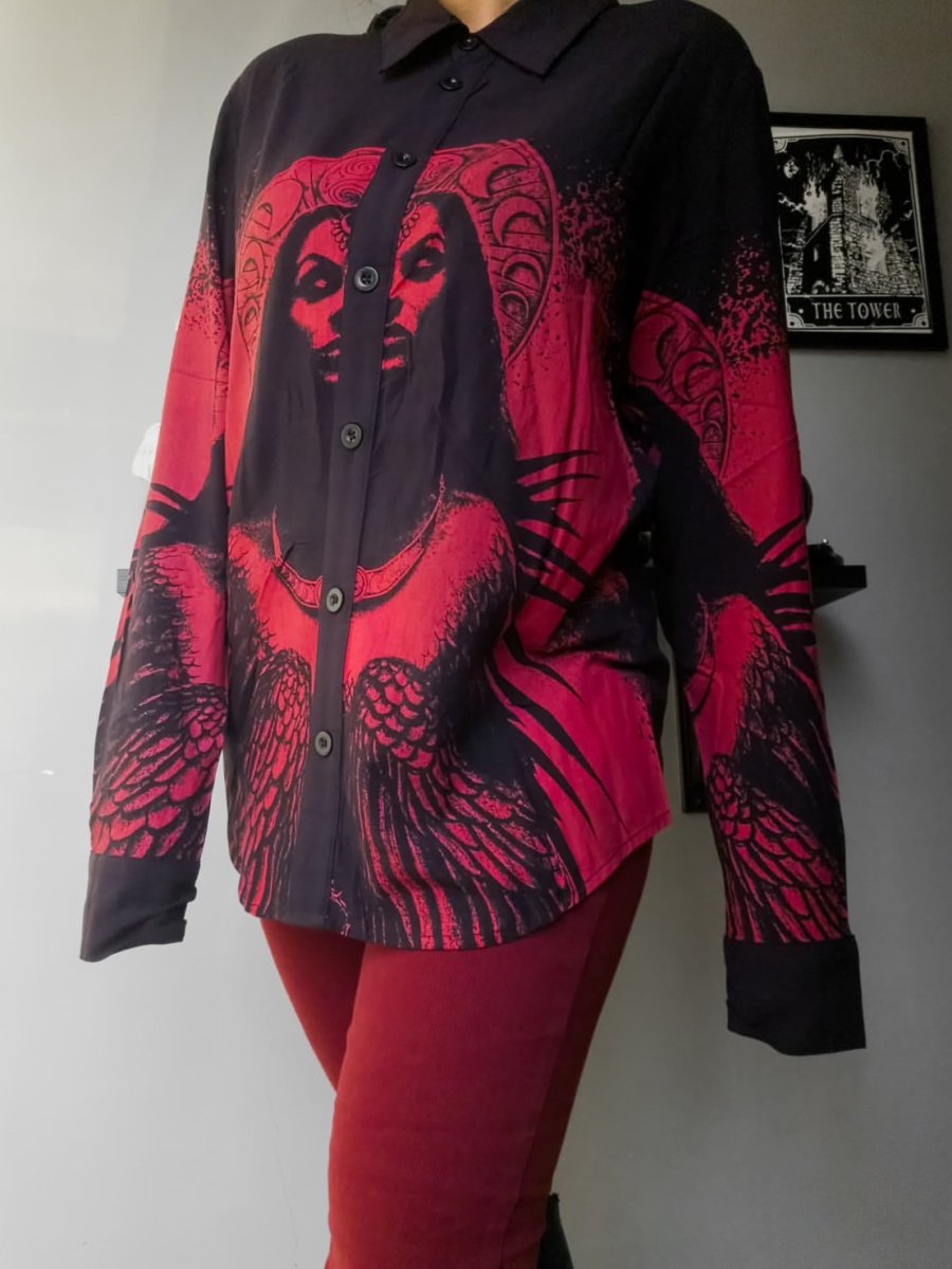 画像7: Mórrígan Moon / モリガンムーン / シャツ【KILL STAR x ALCHEMY】 (7)