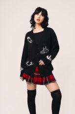 画像1: Mercy Cardigan / PUNK / ニットカーディガン【HELL BUNNY】 (1)