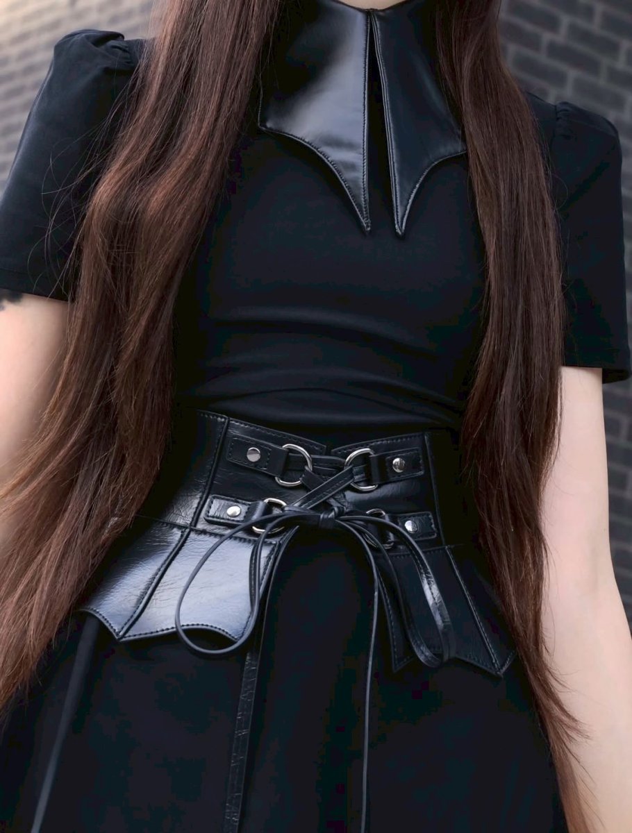 画像23: WETLAND BAT PEPLUM CORSET / 湿地のコウモリ / コルセットウエストベルト【KILL STAR】 (23)