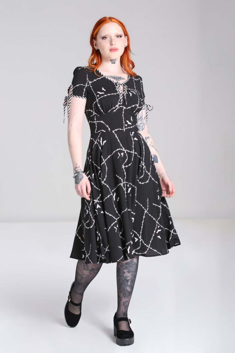 画像1: 🔥SALE🔥Stitches Midi Dress / ワンピース【HELL BUNNY】 (1)