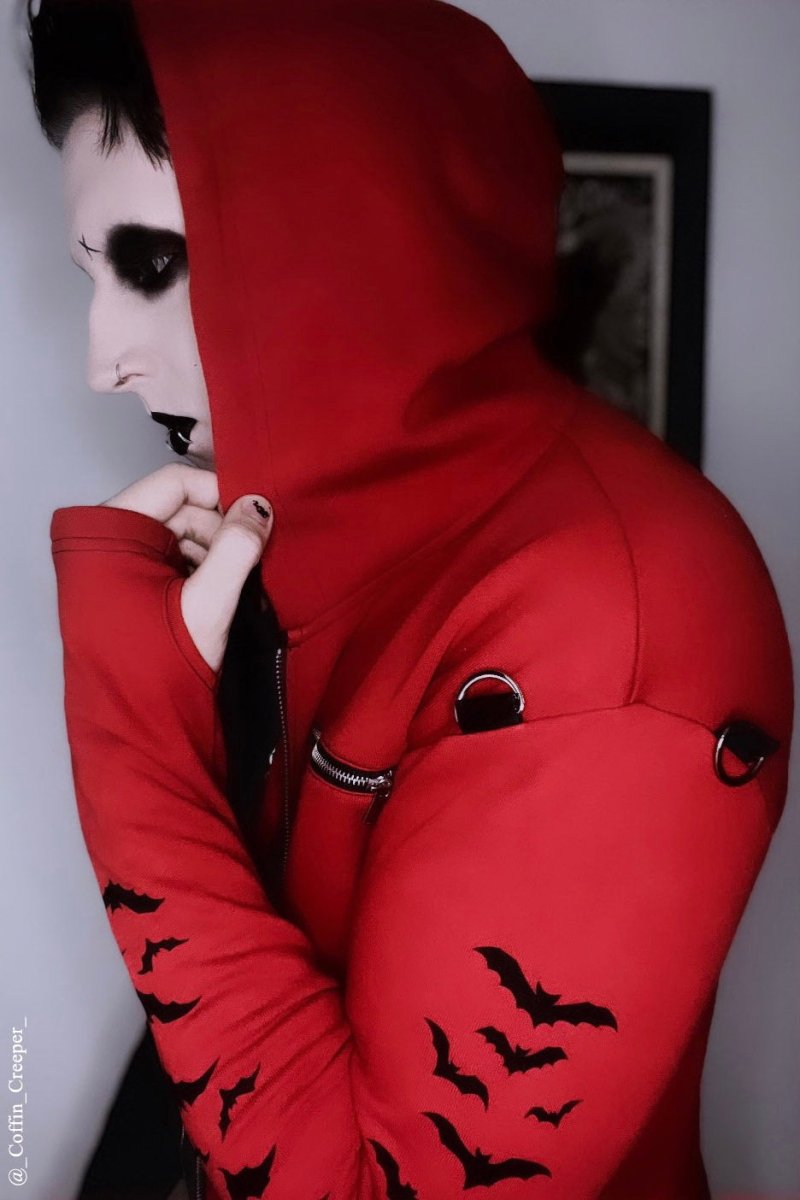 画像4: Split Mage / RED / 二つの魂を宿す者 / ZIPパーカー【VampireFreaks】 (4)