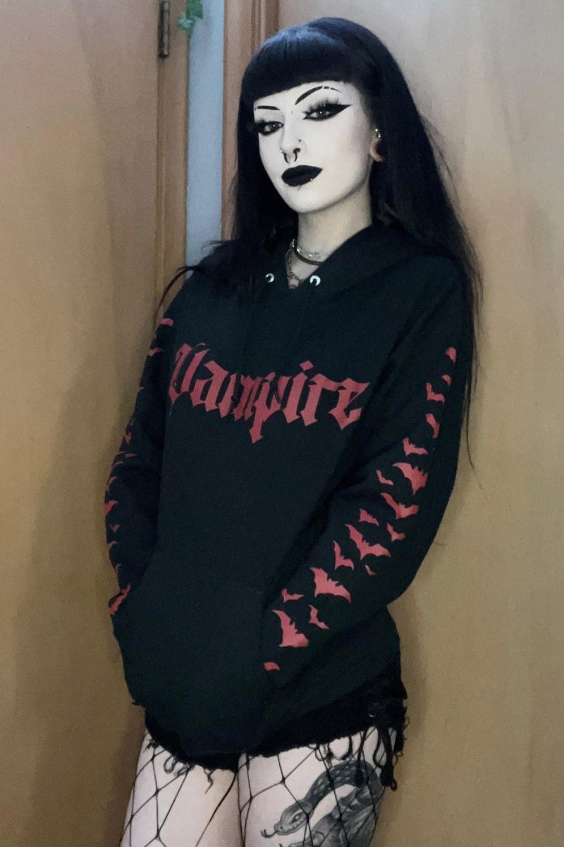 画像2: I'm a Vampire Hoodie / 我は不死、吸血鬼 / パーカー【VampireFreaks】 (2)