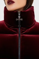 画像3: Deadliest Nightvelvet Puffer Coat / 闇夜に潜む / RED / ダウンジャケット【KILL STAR】 (3)