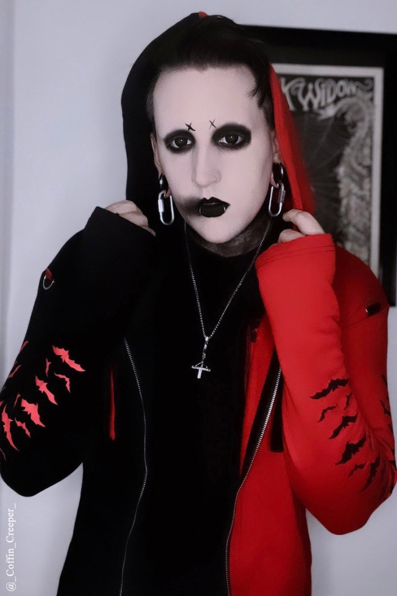 画像3: Split Mage / RED / 二つの魂を宿す者 / ZIPパーカー【VampireFreaks】 (3)