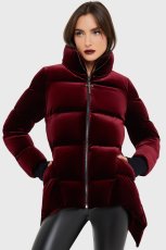 画像1: Deadliest Nightvelvet Puffer Coat / 闇夜に潜む / RED / ダウンジャケット【KILL STAR】 (1)