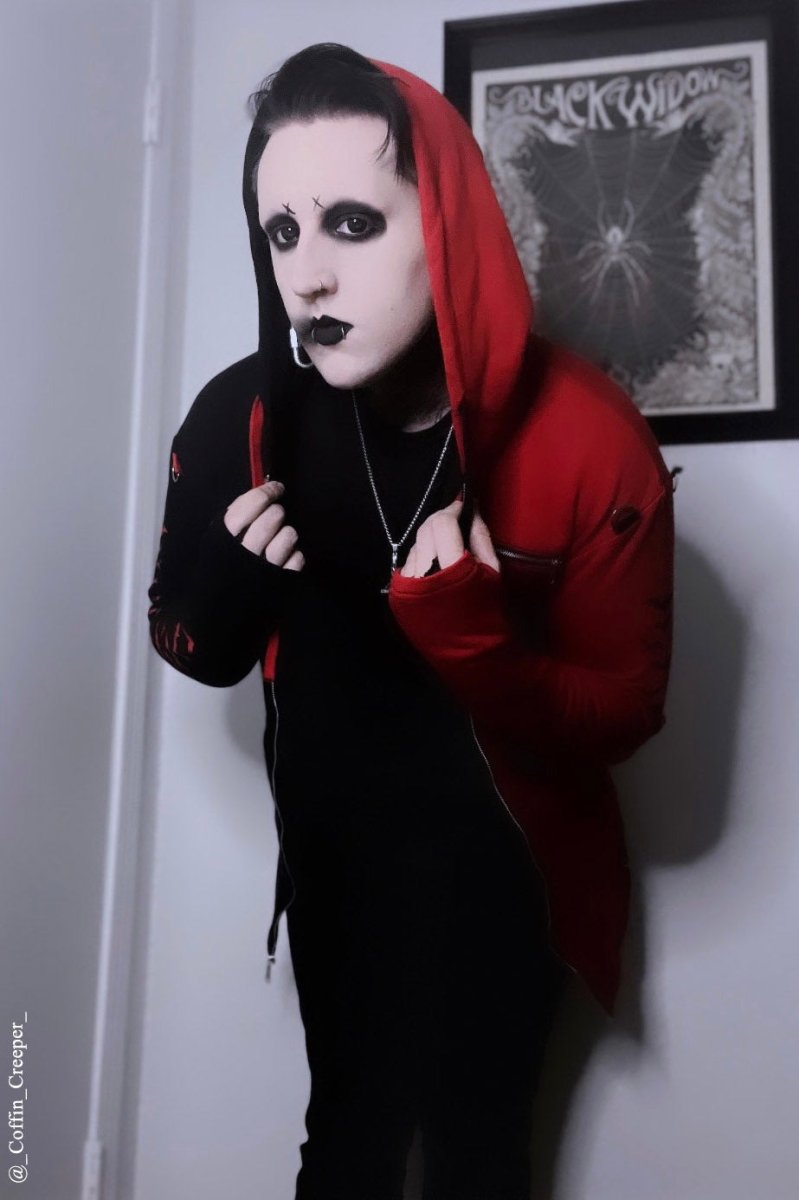 画像6: Split Mage / RED / 二つの魂を宿す者 / ZIPパーカー【VampireFreaks】 (6)