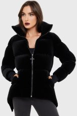 画像1: Deadliest Nightvelvet Puffer Coat / 闇夜に潜む / BLACK / ダウンジャケット【KILL STAR】 (1)