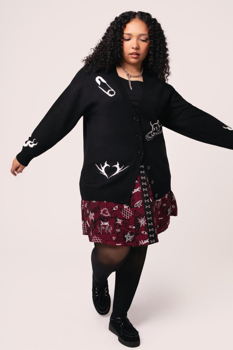 画像5: Mercy Cardigan / PUNK / ニットカーディガン【HELL BUNNY】 (5)