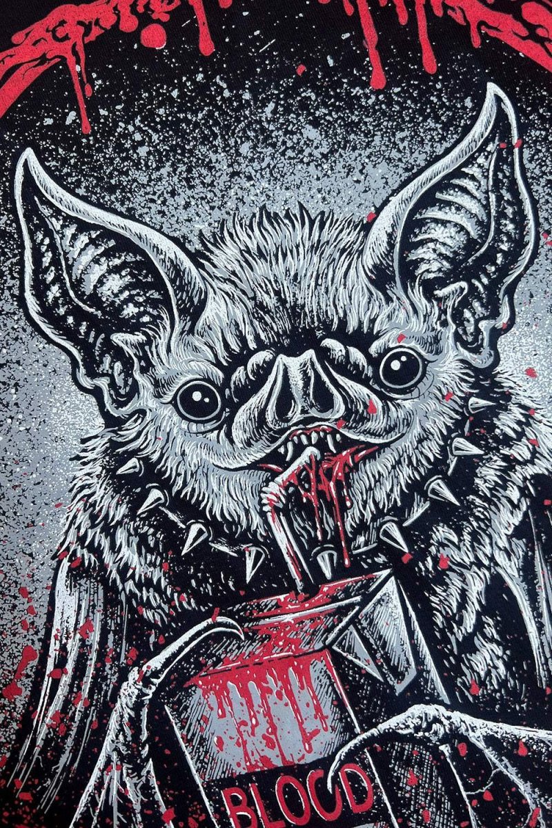 画像7: Bat Snack Time Hoodie / 蝙蝠の宴 / パーカー【VampireFreaks】 (7)