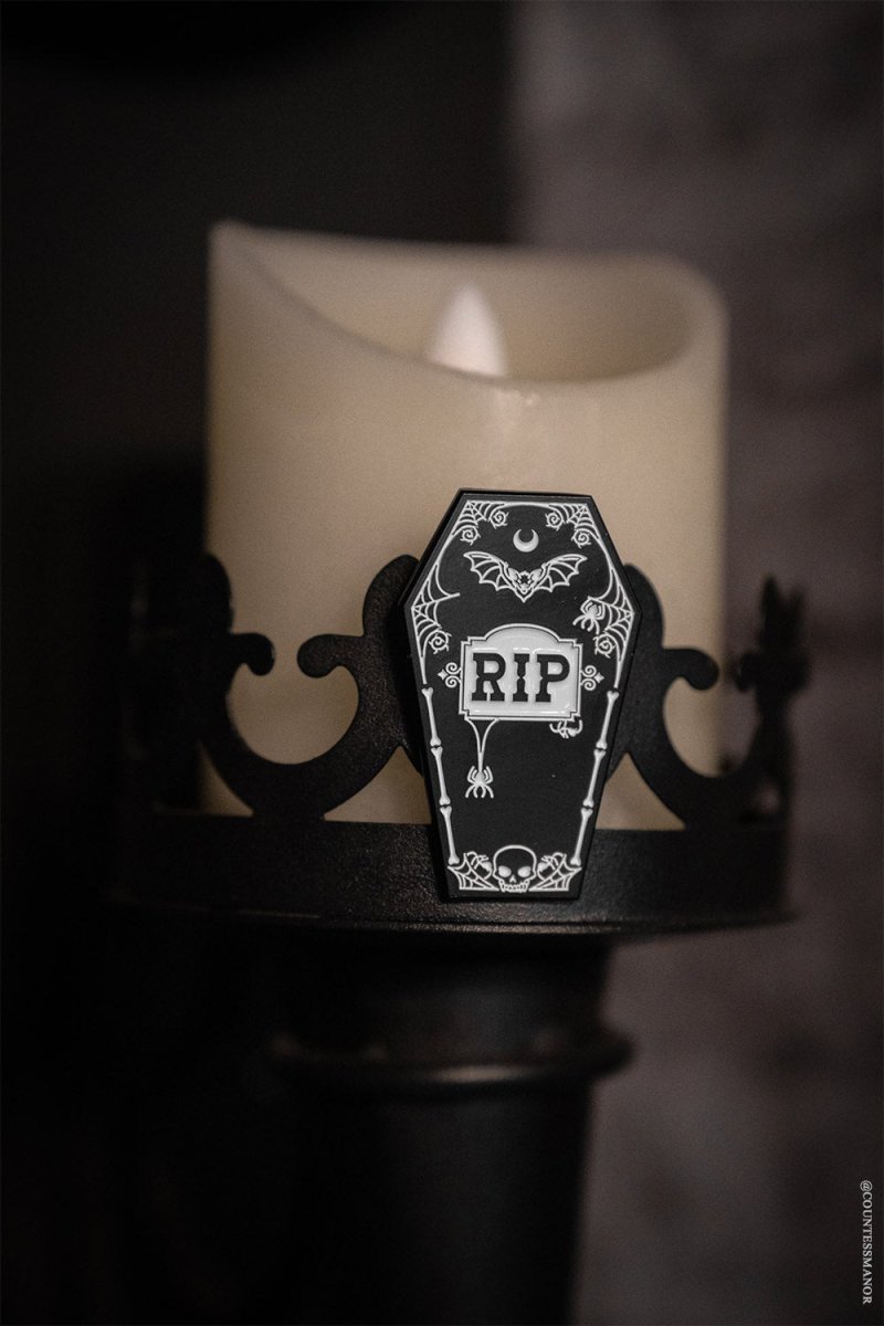 画像2: RIP Coffin Enamel Pin / 棺 / ピン【VampireFreaks】 (2)