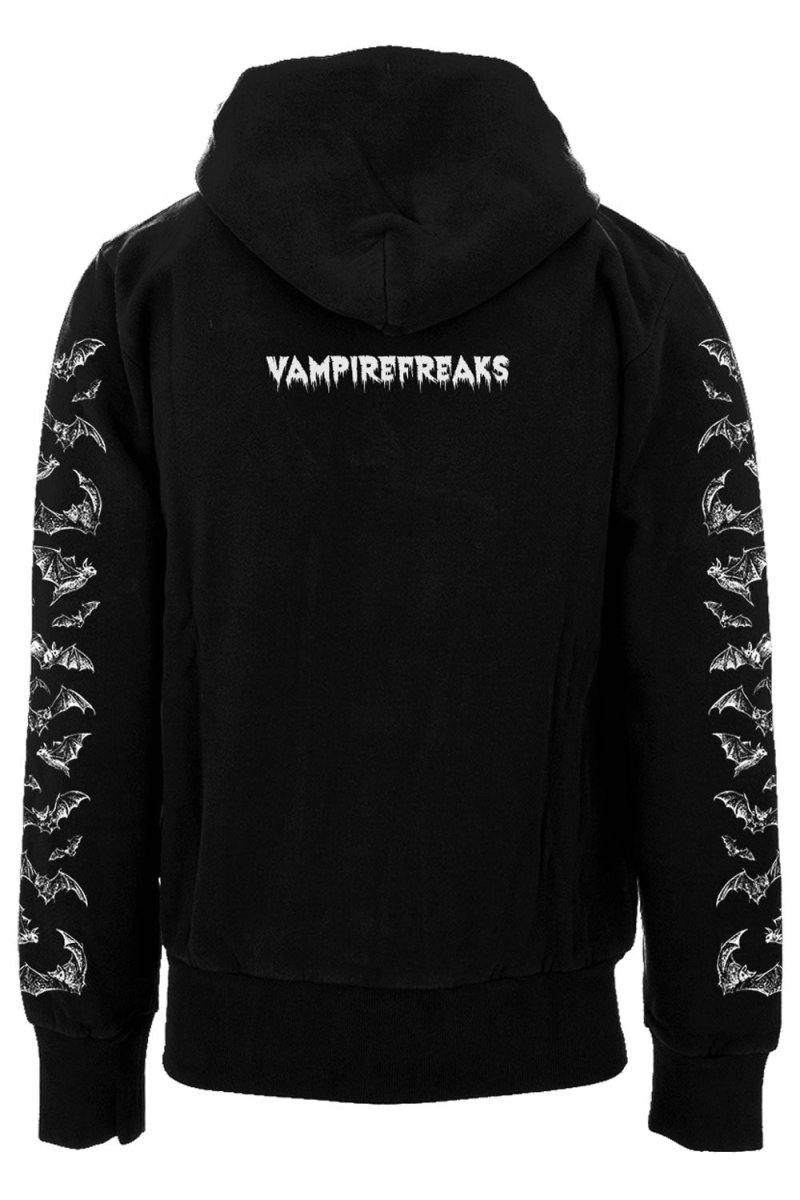 画像3: Bat Snack Time Hoodie / 蝙蝠の宴 / パーカー【VampireFreaks】 (3)