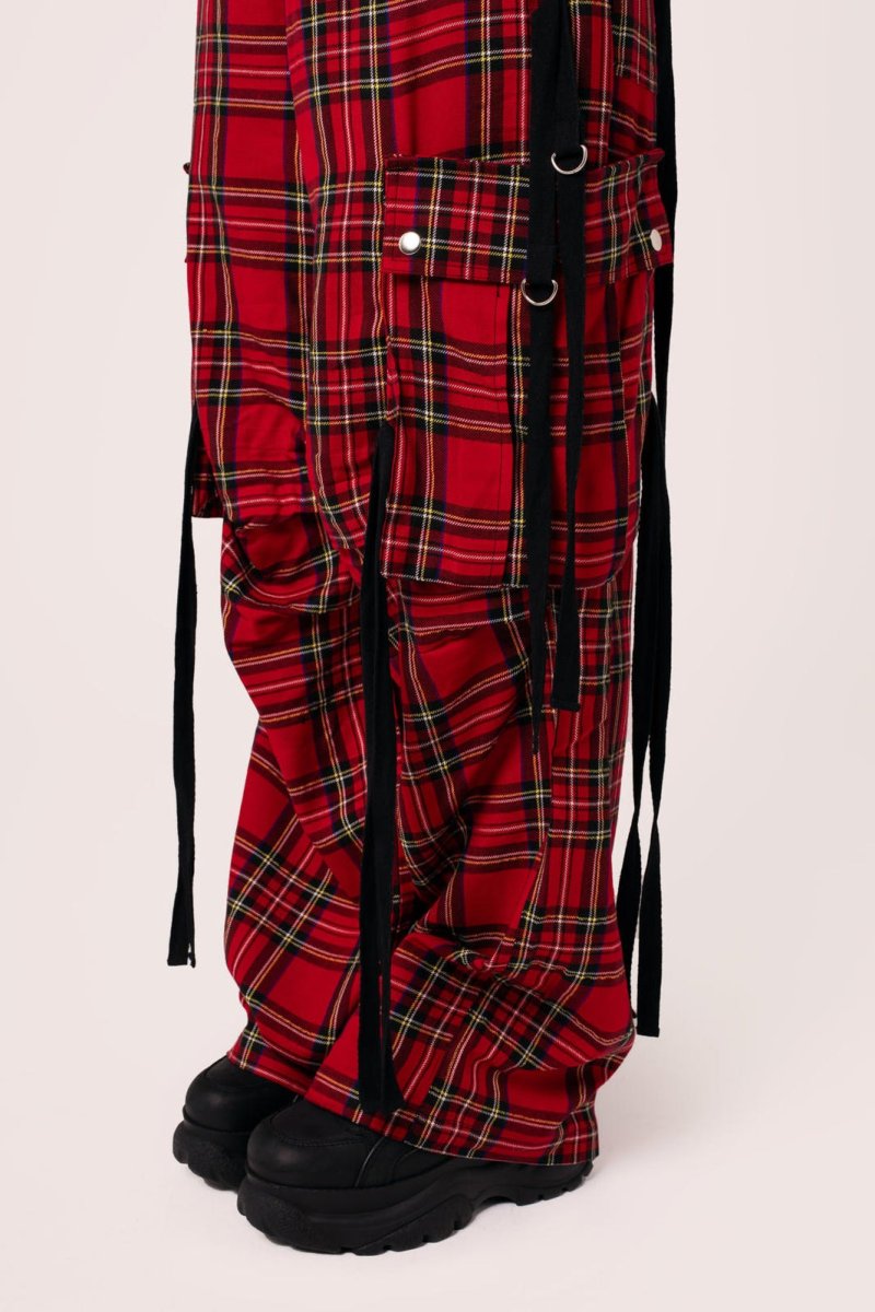 画像2: Nihilist Trousers / チェック / ワイドカーゴパンツ【HELL BUNNY】 (2)