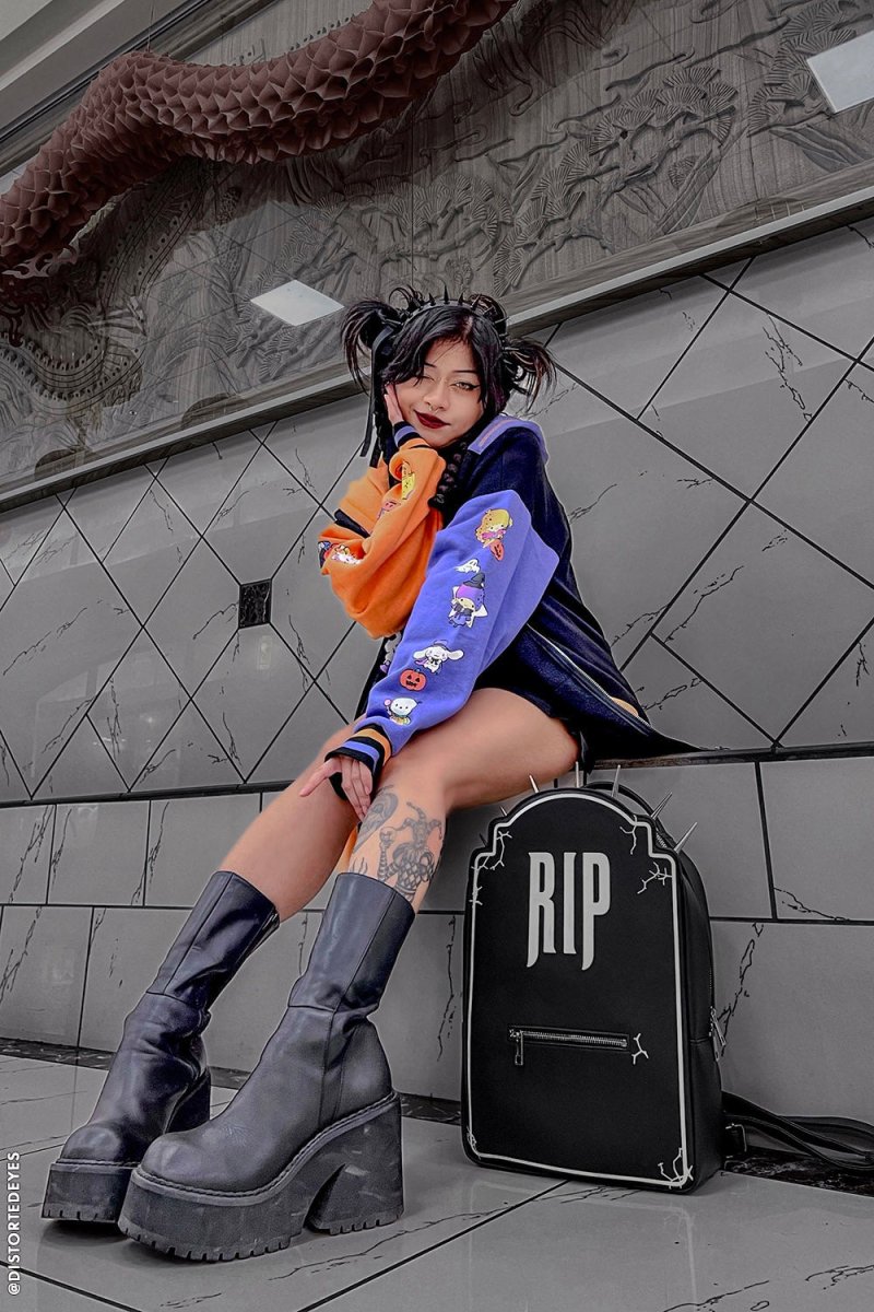 画像9: RIP Tombstone Backpack / 墓石 / バックパック【VampireFreaks】 (9)