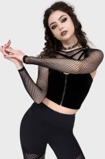 画像2: Bite Me Fishnet Bolero / フィッシュネット【KILL STAR】 (2)