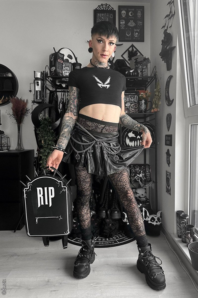 画像18: RIP Tombstone Backpack / 墓石 / バックパック【VampireFreaks】 (18)