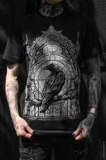 画像1: Cathedral Crow / カラスと大聖堂 / Ｔシャツ【VampireFreaks】 (1)