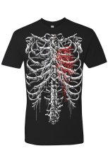 画像3: Bleeding Heart Skeleton / 心臓を蝕む血の影 / Ｔシャツ【VampireFreaks】 (3)