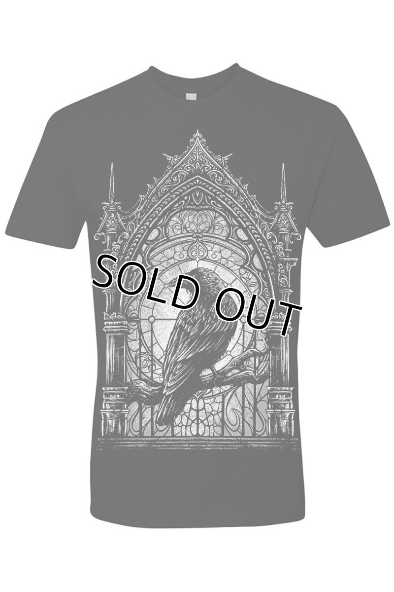 画像2: Cathedral Crow / カラスと大聖堂 / Ｔシャツ【VampireFreaks】 (2)
