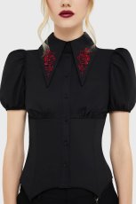 画像1: Rose's Despair Shirt / 薔薇の悲嘆 / ブラウス【KILL STAR】 (1)
