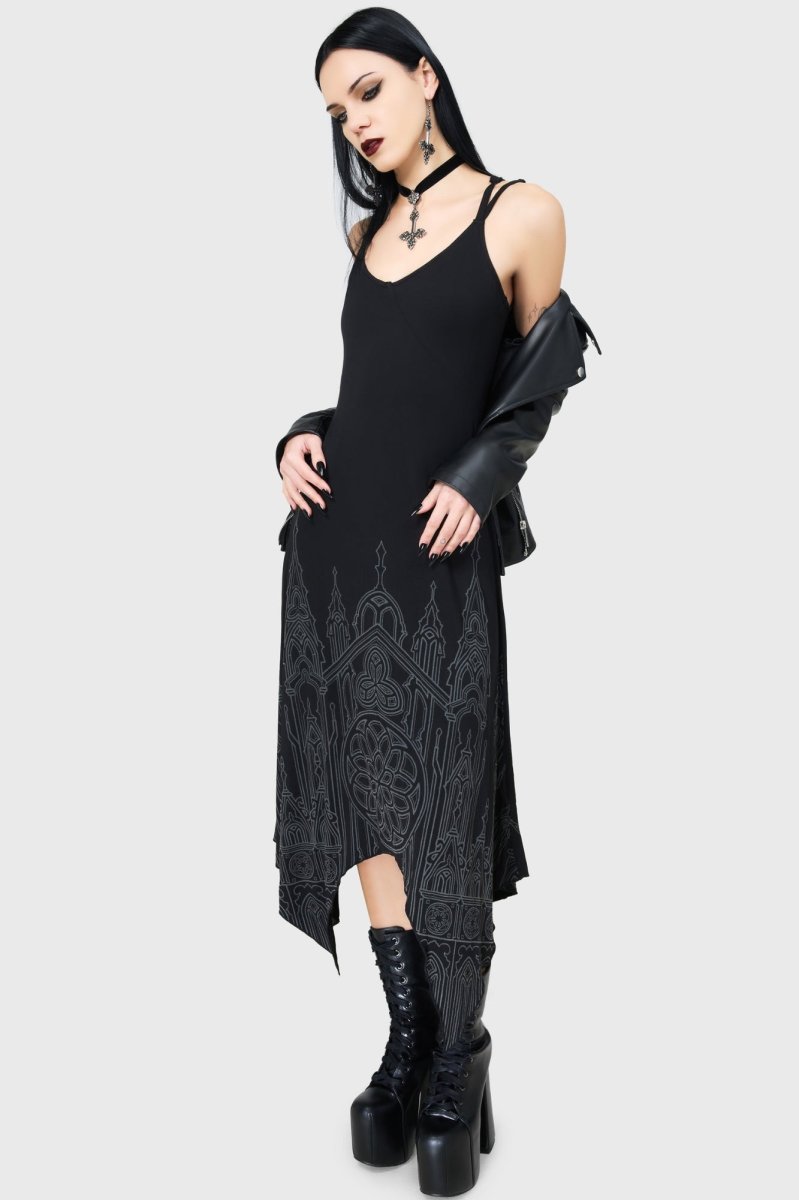 画像1: Unholy Oath Maxi Dress / 大聖堂-禁断の誓い- / ワンピース【KILL STAR】 (1)