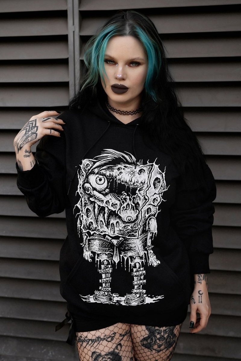 画像1: GothBob Hoodie / ゴスボブ / パーカー【VampireFreaks】 (1)