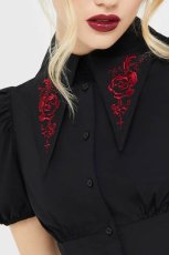 画像2: Rose's Despair Shirt / 薔薇の悲嘆 / ブラウス【KILL STAR】 (2)