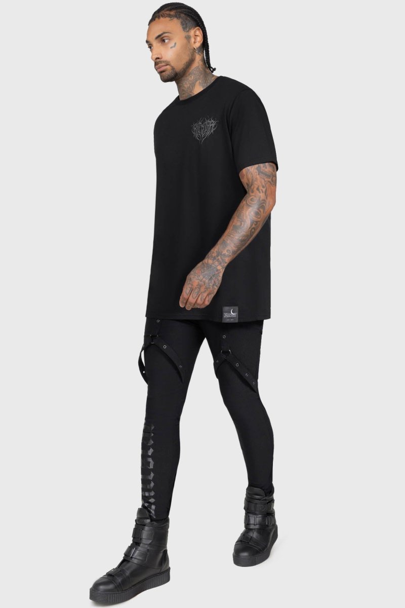 画像4: 【Mens】Nights Of Obsidian Trousers / 漆黒の闇夜 / スキニーパンツ【KILLSTAR】 (4)