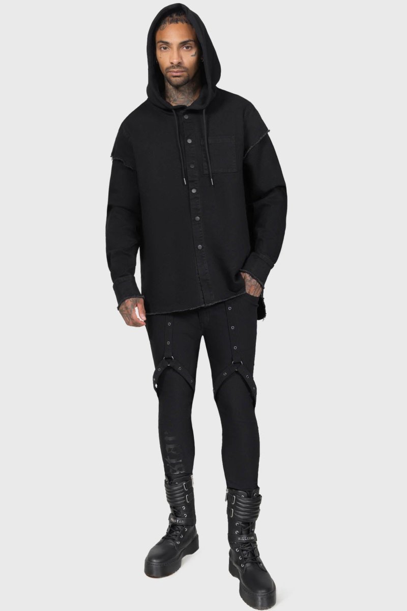 画像3: 【Mens】Nights Of Obsidian Trousers / 漆黒の闇夜 / スキニーパンツ【KILLSTAR】 (3)