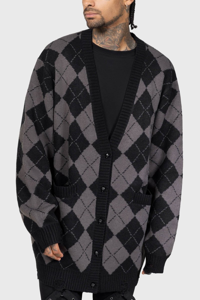 画像3: Omen's Whisper Cardigan / 魔の囁き / ニットカーディガン【KILL STAR】 (3)