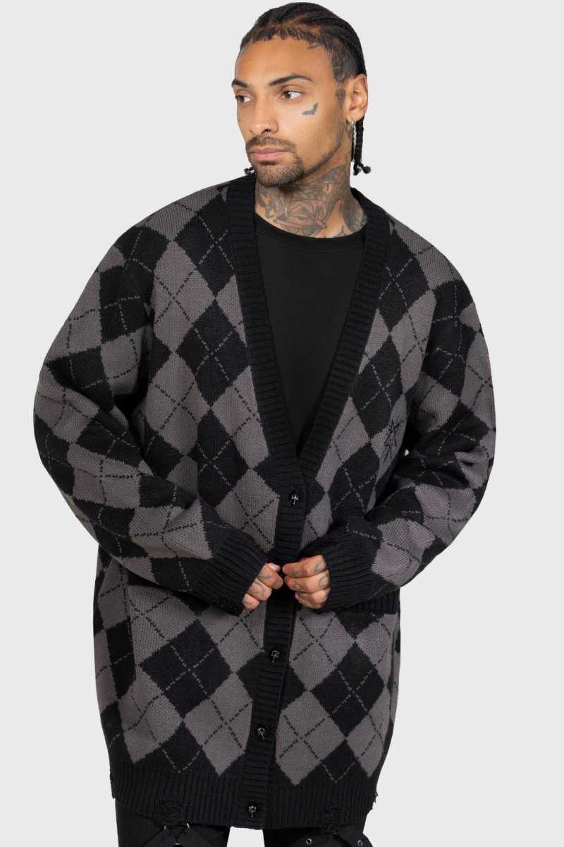 画像2: Omen's Whisper Cardigan / 魔の囁き / ニットカーディガン【KILL STAR】 (2)